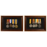 Two late 19th/early 20th c. four medal groups to include Boer war medals