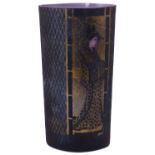 A contemporary Osiris Studios glass vase by Iestyn Davies