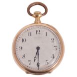 An 18ct gold keyless fob watch signed Cartier c.1900