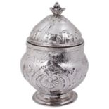 An early 18th c. Maltese silver sugar bowl and cover, Perellos period (1697-1720)