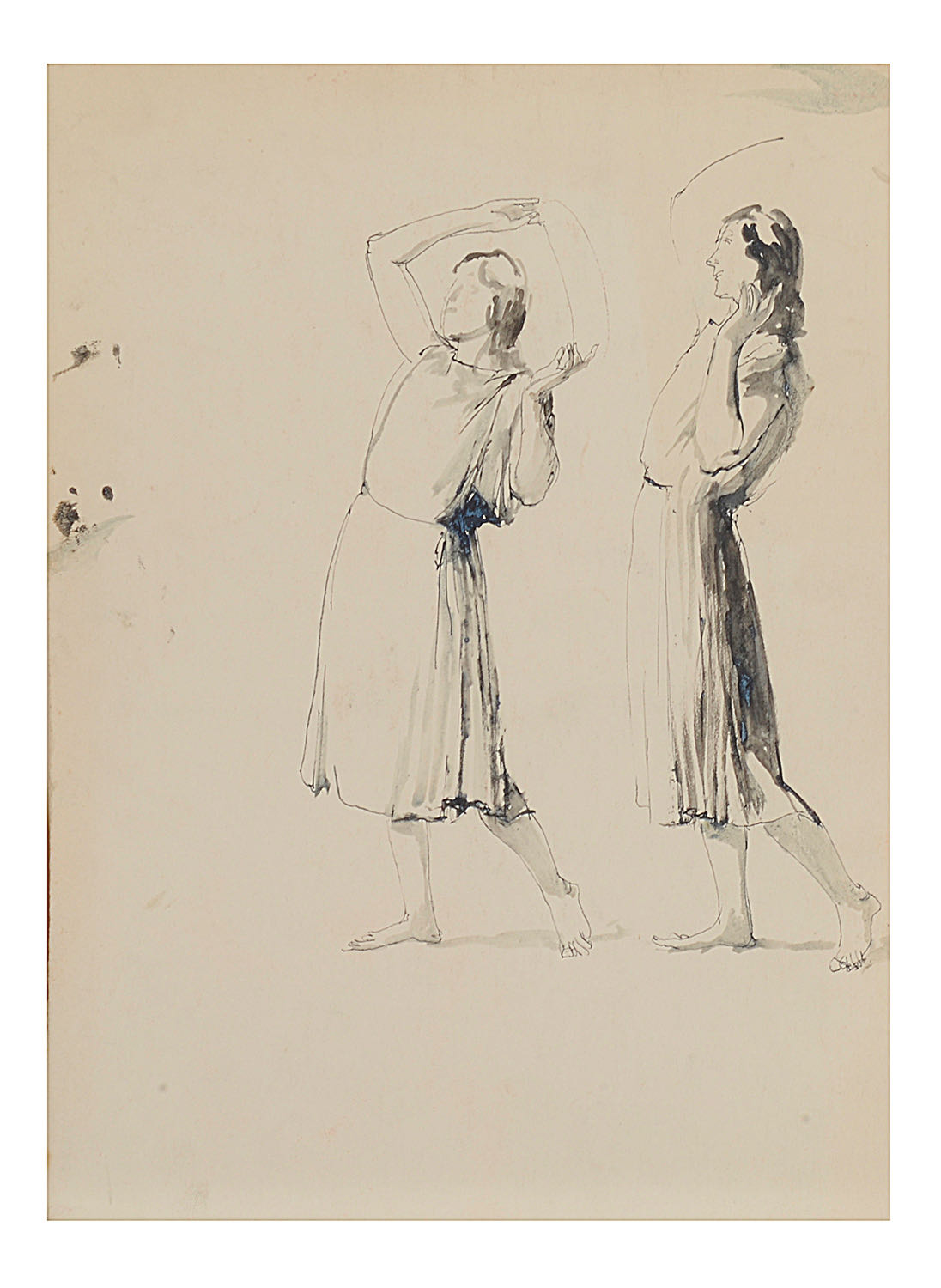 William Dennis Dring (1904-1990) Five sketches of figures - Image 2 of 5