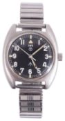 A stainless steel gentleman CWC military automatic strap watch