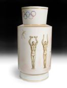 A rare Sevres Art Deco porcelain 'Athletisme' vase with designs by Gaston Goor (1902-77) c. 1936