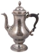 An early George III silver coffee pot