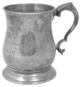 Aviation interest: A George V silver prize pint tankard awarded to Capt. S Cockerell (1895-1940)