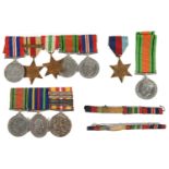 Three World War II medal groups