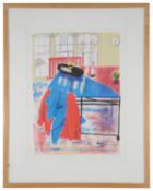 Chloe Cheese (Brit. b.1952) 'My House', lithograph, limited edition numbered 166/195,signed