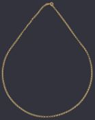 An Italian 18ct gold belcher chain necklace