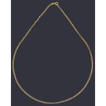 An Italian 18ct gold belcher chain necklace