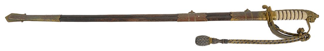 An Edward VII naval sword by Miller & Sons London & Southampton