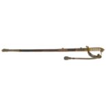 An Edward VII naval sword by Miller & Sons London & Southampton