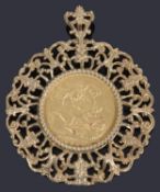 An Edward VII sovereign dated 1904,