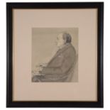 In the manner of Alfred Egerton Cooper (Brit. 1883-1974)'Portrait of Winston Churchill', pencil