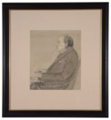 In the manner of Alfred Egerton Cooper (Brit. 1883-1974)'Portrait of Winston Churchill', pencil