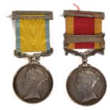 A Victorian two medal Baltic and Second China War medal group awarded to Daniel Downey