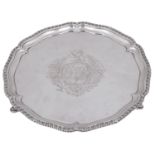 An early George III silver salver