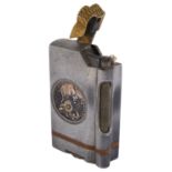 A large trench art lift arm table lighter