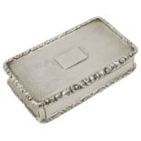 A William IV silver snuff box