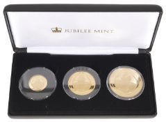 50th Anniversary of the moon landing solid 22-carat gold proof coin collection from the Jubilee mint