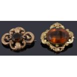 Two Victorian brooches