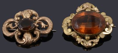 Two Victorian brooches