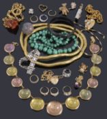 A collection of jewellery and costume jewellery