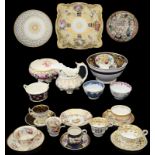 A collection of mostly early 19th century ceramics