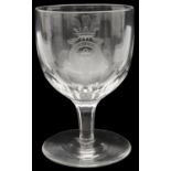 Royal Interest: A late 19th century engraved rummer from the Royal Yacht Osborne