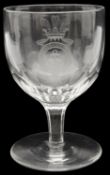 Royal Interest: A late 19th century engraved rummer from the Royal Yacht Osborne