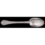 A William III Britannia standard silver trefid spoon