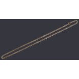 A 18ct gold flat curb link chain