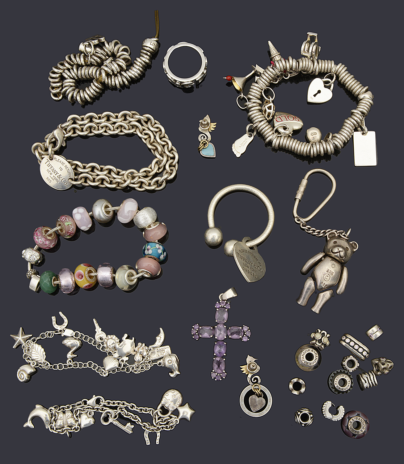 A collection of designer jewellery