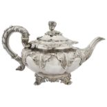 A William IV silver teapot