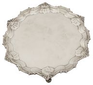 An early George III silver salver