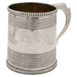 A George III silver tankard