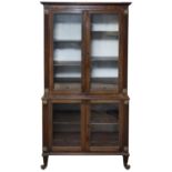 A George III rosewood display cabinet c.1800