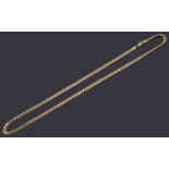 A 9ct gold flat curb link chain