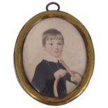 Portrait miniature, early 19th century English school c.1810