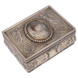 An Edward VII Royal presentation silver-gilt Neo-Classical table snuff box