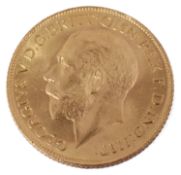 A George V sovereign dated 1913