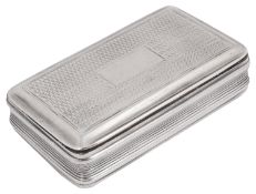 A George IV silver snuff box