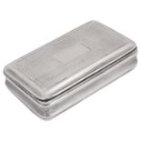 A George IV silver snuff box