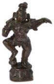 A small 18th century South Indian bronze figure of Balakrishna (dancing Krishna)