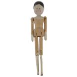 A German wooden peg doll
