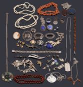 A collection of costume jewellery