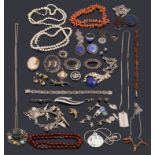 A collection of costume jewellery