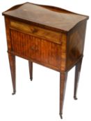 A late 18th century northern Italian Neo-Classical fruitwood and parquetry small commode