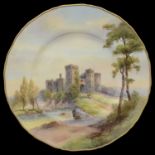 A Royal Worcester cabinet plate decorated by R Rushton