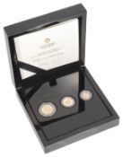 The East India Company, Queen Victoria 2019 Sovereign gold proof three coin set