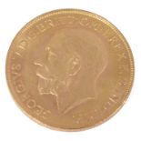 A George V sovereign dated 1928